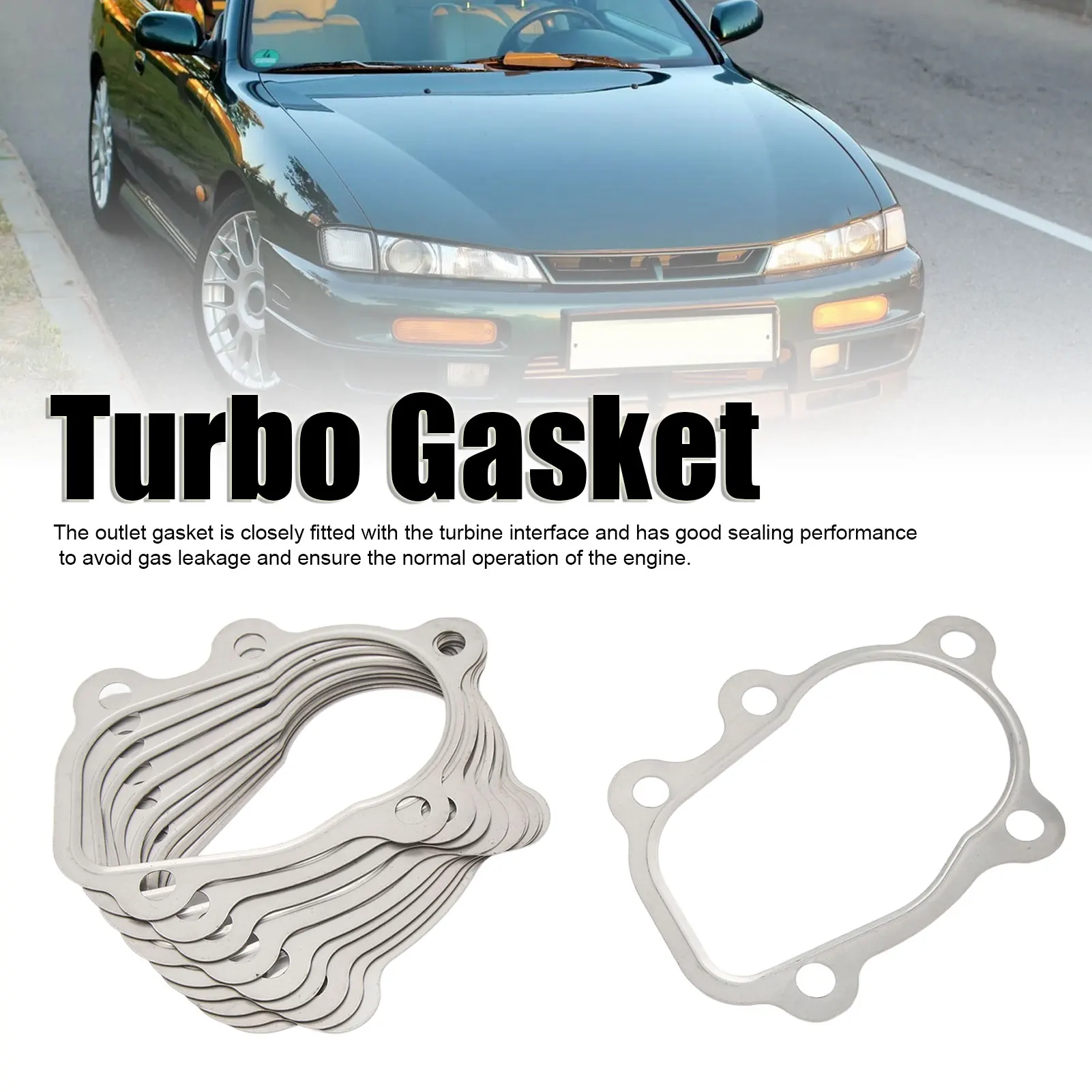 10Pcs Turbocharger Gasket Outlet Downpipe Gasket 5 Turbine Outlet Downpipe For Garrett T25 T28 GT25 GT28 NISSAN Silvia