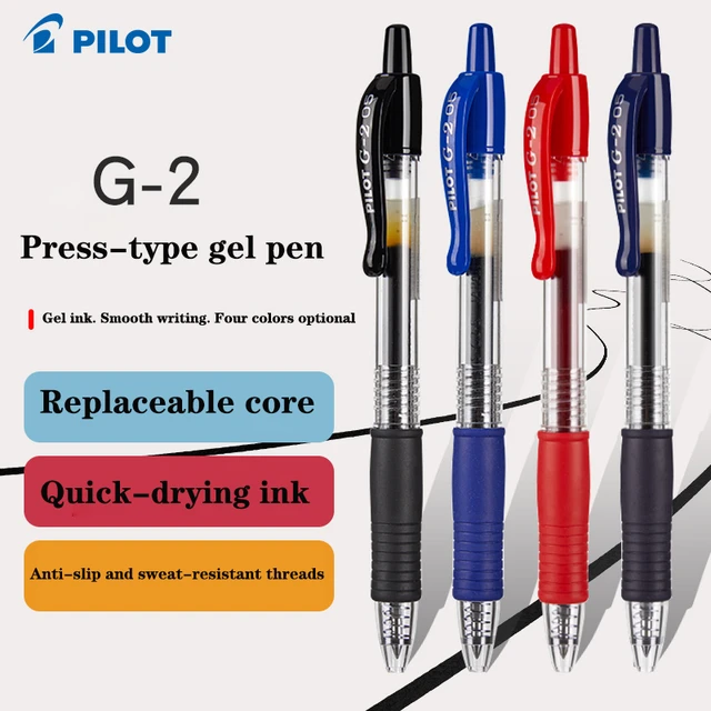 Pilot G2 AB-500-4-04L - Bolígrafo retráctil de gel (12  bolígrafos), color azul : Productos de Oficina