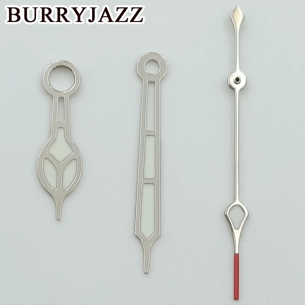 BURRYJAZZ NH35 NH36 NH38 7S26 7S36 4R35 4R36 Uhrzeiger Schwarz Roségold Silber Gold Zeiger Grün leuchtend – Detail 15