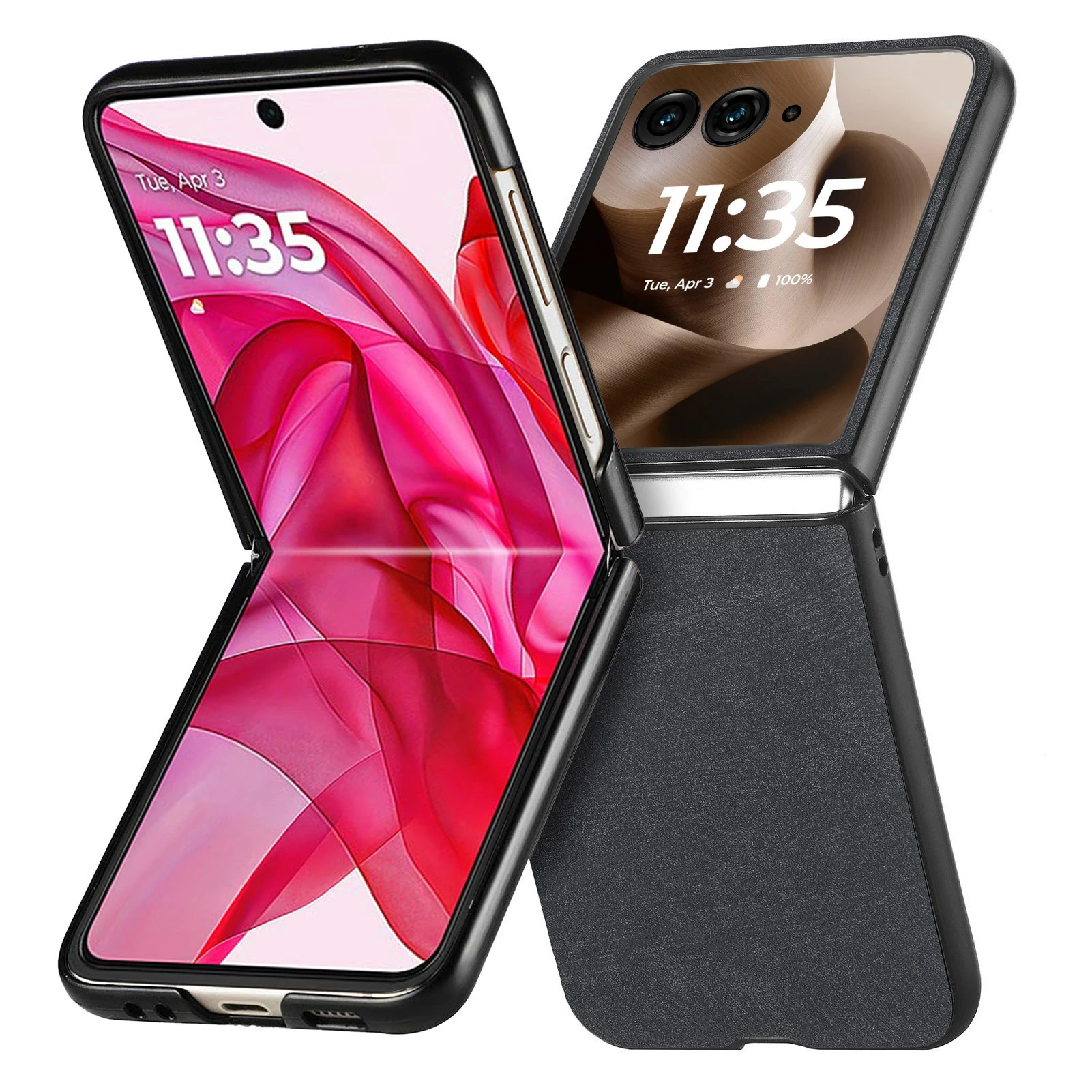 Elegant Anti-Dust Slim Leather Phone Case Coque