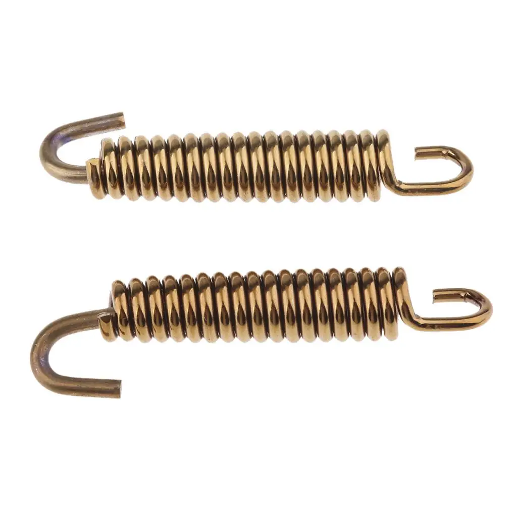 2Pcs 65mm Motorcycle Exhaust Pipe Muffler Spring Hook Stainless Steel Superior Strength & Appearance Exhaust Pipe Springs Hooks 2Pcs 65mm Motorcycle Exhaust Pipe Muffler Spring Hook Stainless Steel Superior Strength & Appearance Exhaust Pipe Springs Hooks