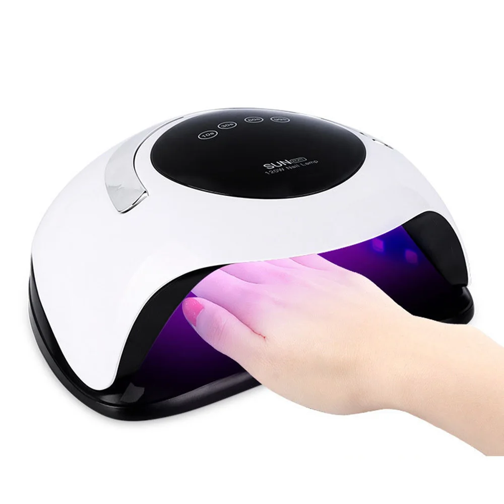 

120W High-Power Nail Enhancement Lamp Automatic Induction Nail Phototherapy Machine LED Nail Glue UV Nail Baking Lamp Tool
