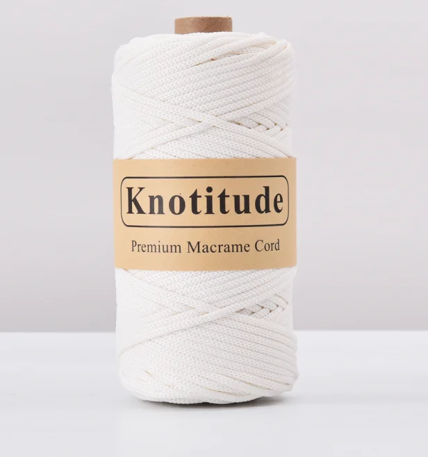 KNOTITUDE 4mm polyester knitting yarn macrame cord 300g