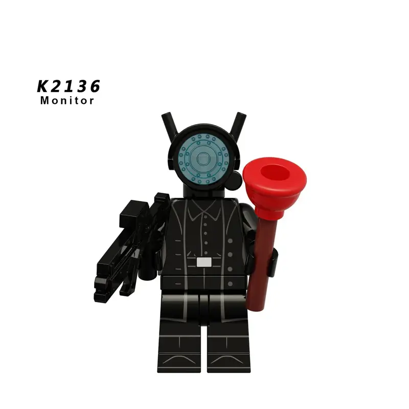 New KDL SWAT Skibidi Toilet Man Figures Anime Block Toys TvMan Titan Cameraman Speakerman Bricks Model Toy Birthday Gift - Image 39