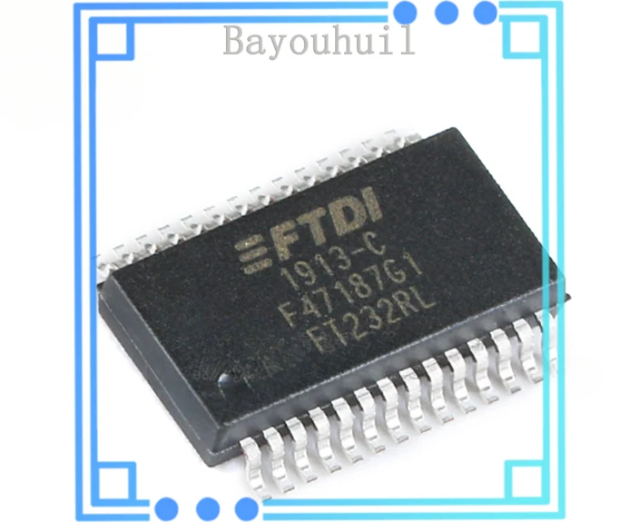 

5PCS Original Authentic Patch FT232RL-REEL SSOP-28 Bridge USB To UART Chip