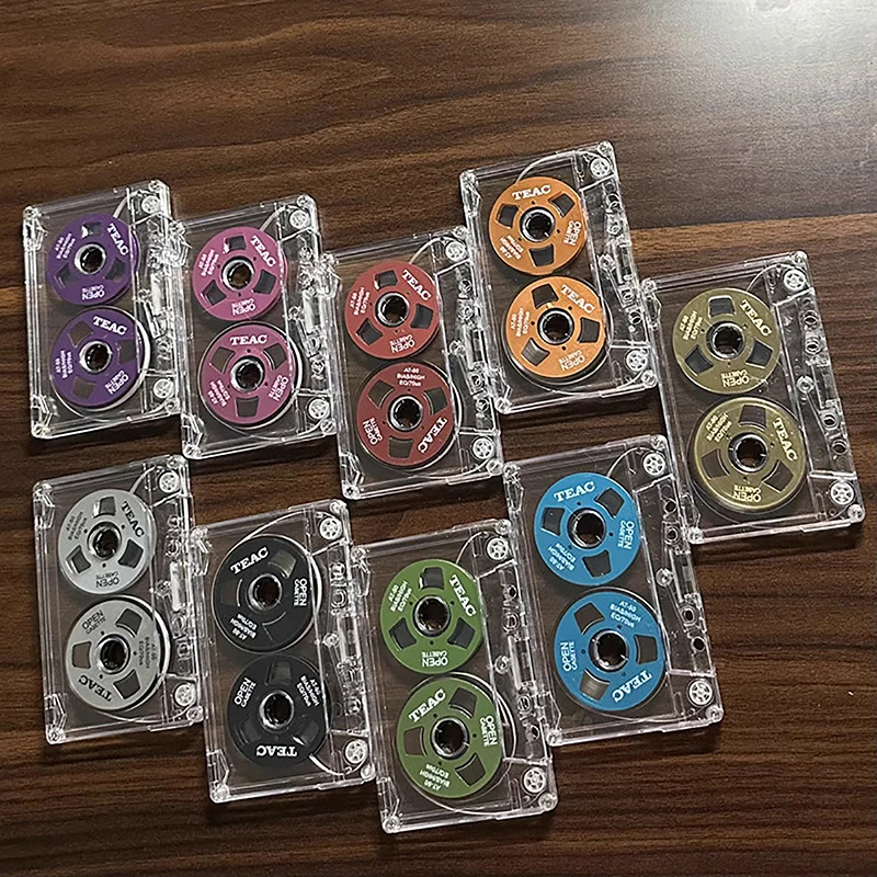 Cassette Tape Double-sided Color Housing Empty Tape Metal Mini Market Can Record 55 Minutes Blank Cassette