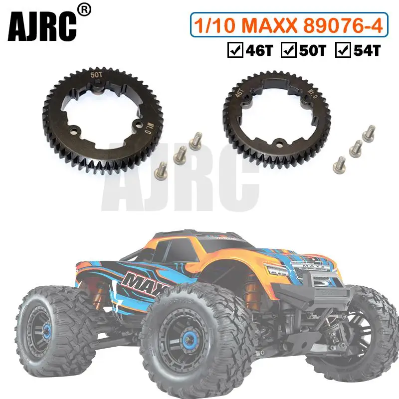 

For Trax 1/10 4s Maxx Monster Truck 45 # Hardened Steel Main Teeth (m1.0) 46t / 50t / 54t Instead Of 6447/6448/6449 89076-4