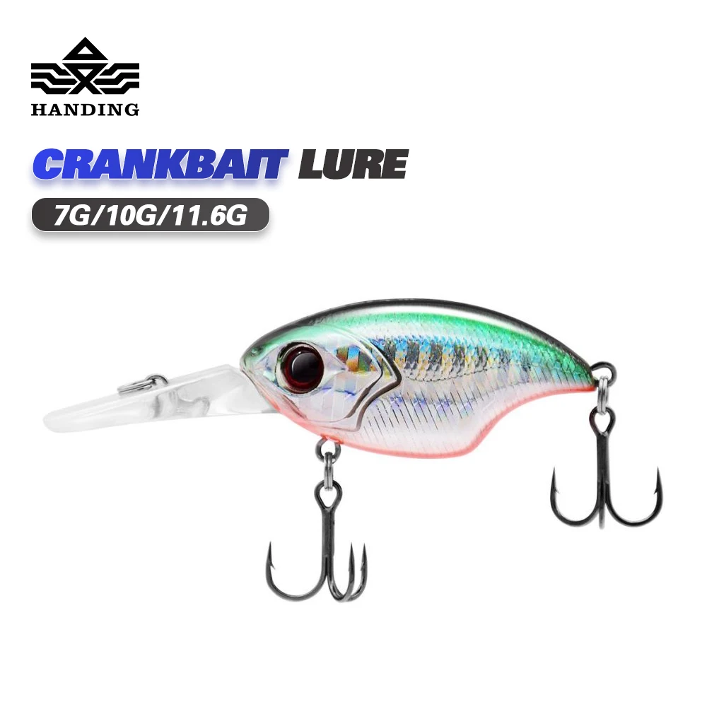 

HANDING Crankbait Lure Floating Slow Sinking 7g/4.2cm 10g/4.6cm 11.6g/5.1cm Minnow Fishing Lure Deep Diving Fishing Bait