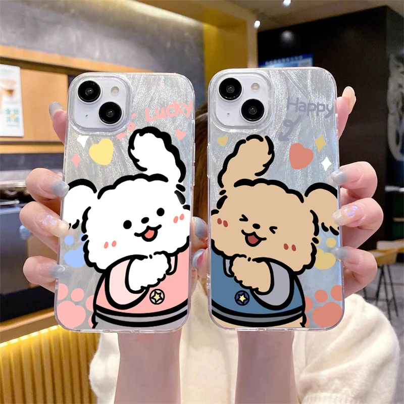 Cartoon Puppy Cute Dog TPU Phone Case Cover