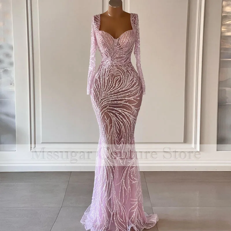 

Elegant Beaded Mermaid Prom Dresses Sexy 2023 for Women Off Shoulder Formal Wedding Party Gowns Customize Robe De Soirée