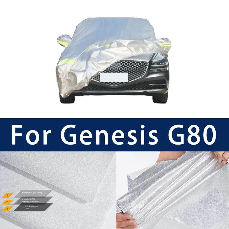 

Full car hood dust-proof outdoor indoor UV protection sun protection and scratch resistance For Genisis G80 Sun visor windproof