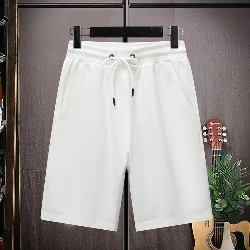 New Men's Fashionable High-quality Casual Shorts for Summer Comfortable and Breathable Pure Cotton Sports Straight Leg Shorts