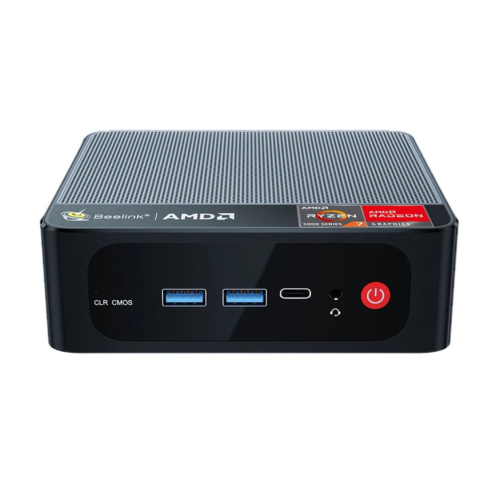 Yyhc Beelink SER5 Pro 5700U ̴ PC, ̴ ǻ, AMD Ryzen 7, 8C, 16T, 16G, 32G, DDR4 RAM, 500G, 1TB, M.2 NVME SSD, 4K HDM