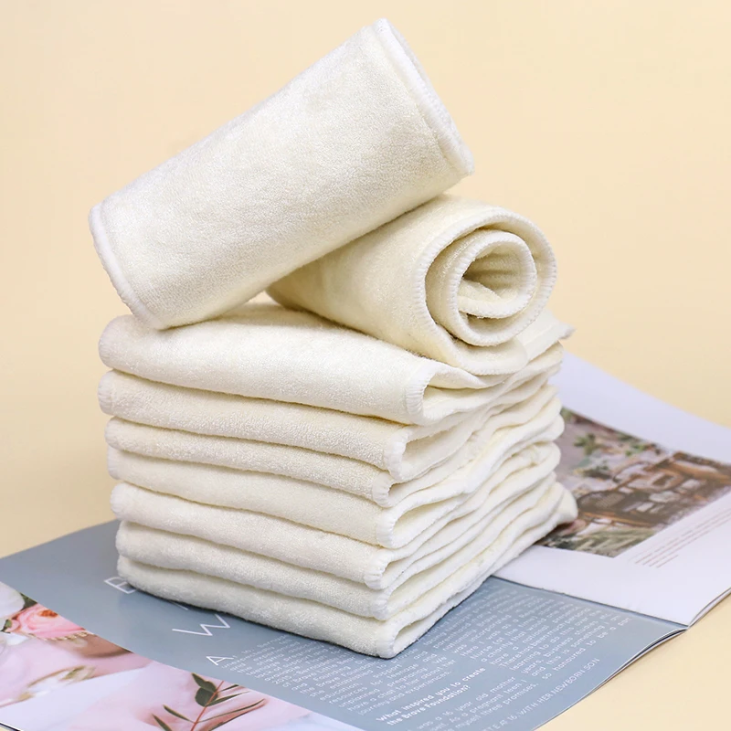 5pcs Ananbaby Reusable Pure Bamboo Material Cloth Diaper Inserts For Baby Best Organic Cloth Diaper Inserts