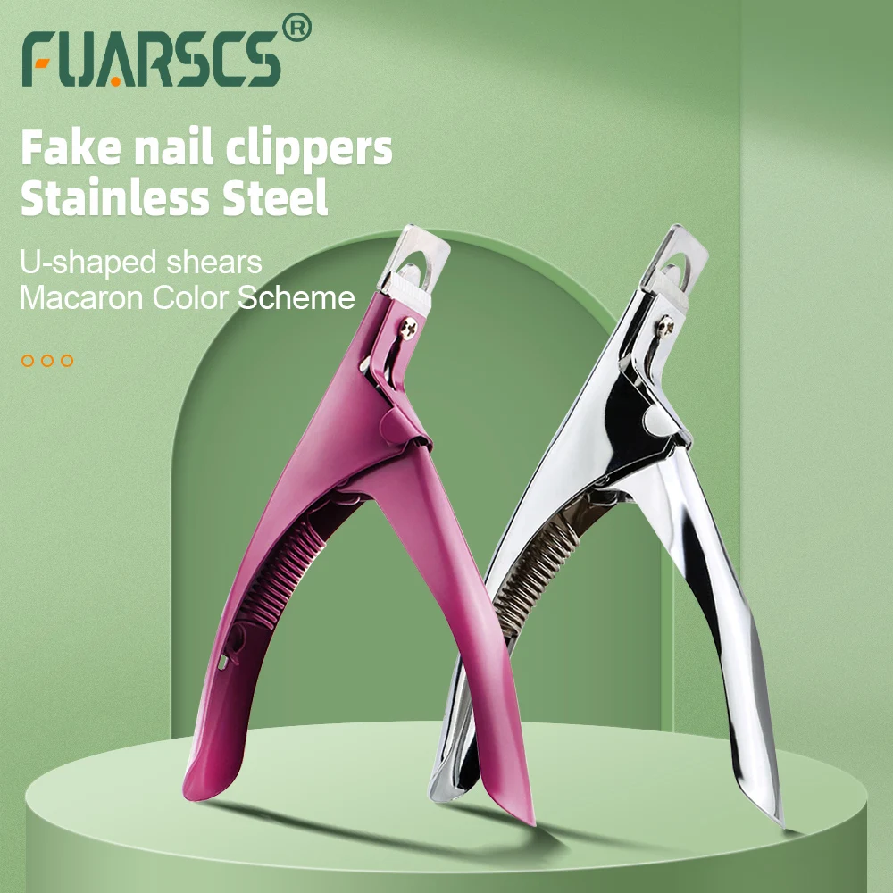 

Nail Capsule False Clippers Cutter U-Shaped False Acrylic Tips Stainless Steel Nail Accessories Nail Supplies for Professionals