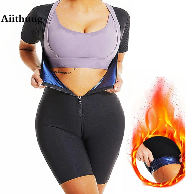 Womens Sauna Sweat Body Shaper High Waist Slimmer Tights Fitness Pants  Workout Suit Slimming Waist Trainer Weight Loss Shapewear - AliExpress