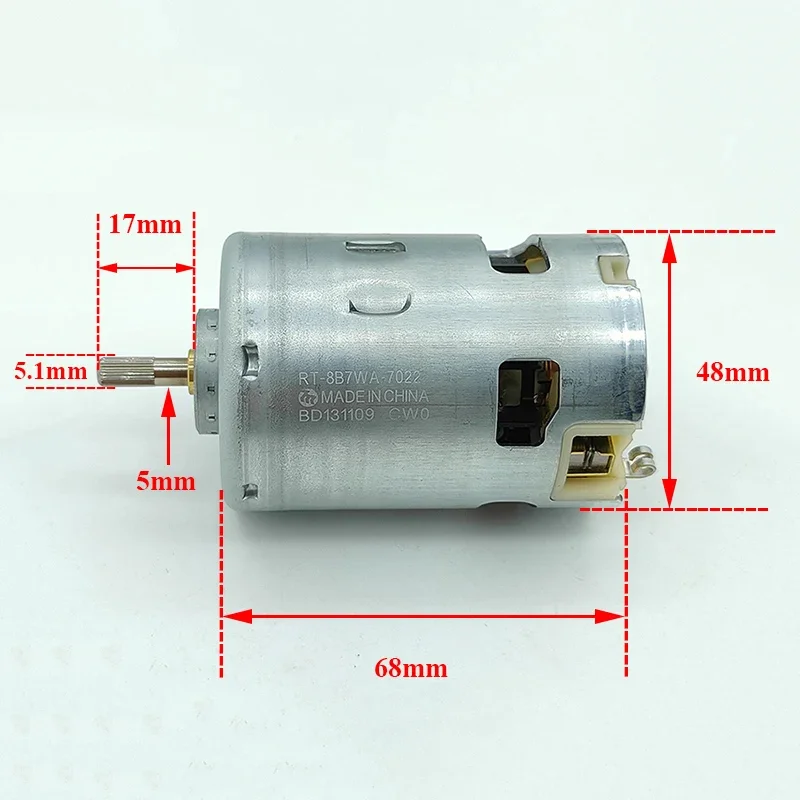 RT-8B7WA-7022 CW0 48MM RS-887 Motore DC 18V 24V 36V Alta velocità