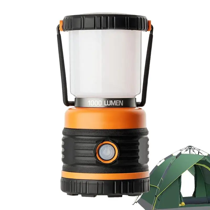 

New Camping Lantern Portable Camping Light Battery Powered Rubber Bottom LED Lights Hanging Tent Light with 4 Lighting Modes