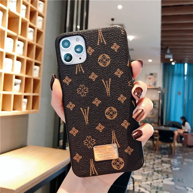 Brand Leather Phone Case Iphone 12 Mini  Iphone 11 Covers Brands - Fashion  Leather - Aliexpress