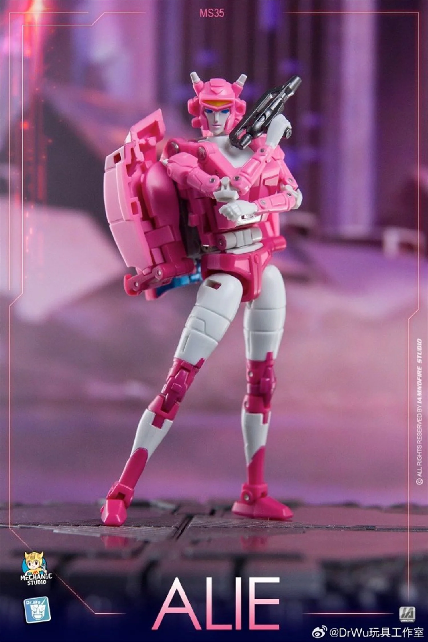 Dr.wu-ボックス付きミニアクションフィギュア,elita one,ms35,alie