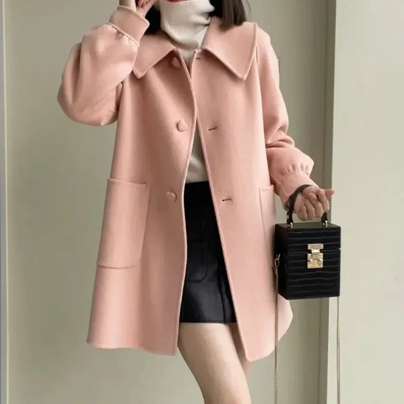 Korean woolen coat image 2