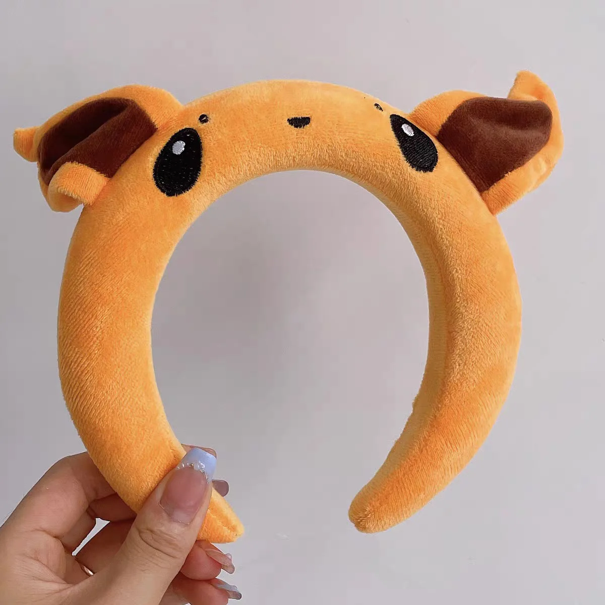 Pokemon Plush Pikachu Ears Headbands Girl Hairbands Anime Pikachu Eevee Hair Accessories Kids Girls Christmas Party Gift