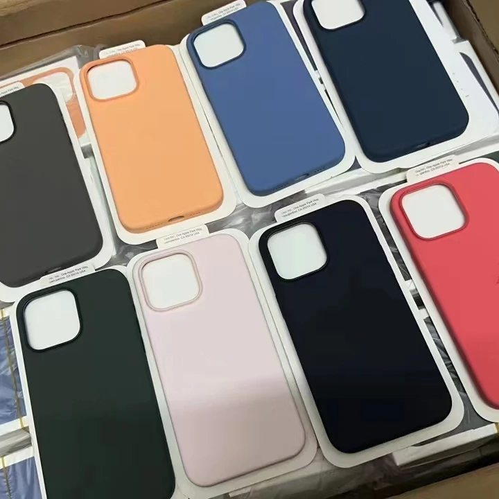 

10Pcs/For Magsafe Animation Original Liquid Silicone Phone Case For iPhone 15 Pro Max 15 Plus Cover For iPhone 15 Case Bumper