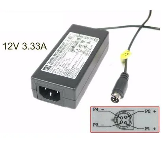 

Power Adapter KPL-040F-VI, 12V 3.33A, 4-Pin Din, IEC C14
