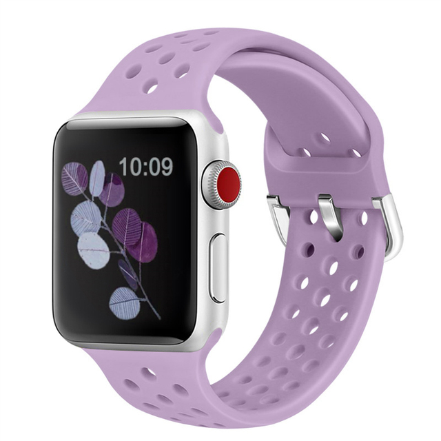 Strap Compatible with Apple watch 44mm 42mm 40mm 38mm Sports breathable replacement strap for iwatch 7 6 5 4 3 SE Band