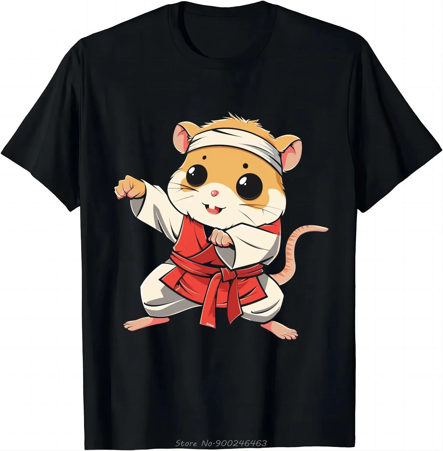 Karateer Maus T-shirt Master Of Kung Grafik Baumwolle T-shirt Männer Kleidung Sommer Casual Tops Tees Übergroßen Fitness T Shirt