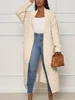 Autumn/Winter Women's Cardigan Sweater Solid Colour with Pockets Longline Knitwear Casual Everyday Wear 2025 New Arrival