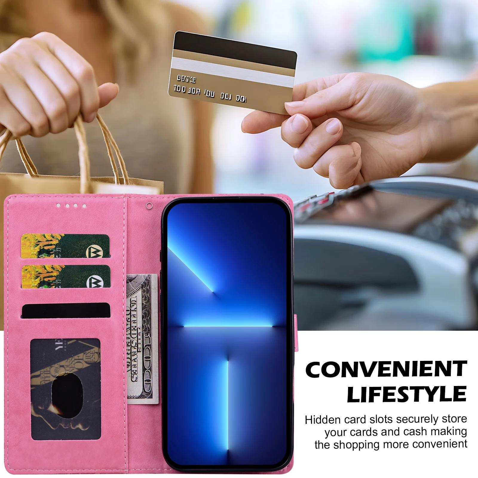 Magnetic Flip Leather Wallet Phone Case
