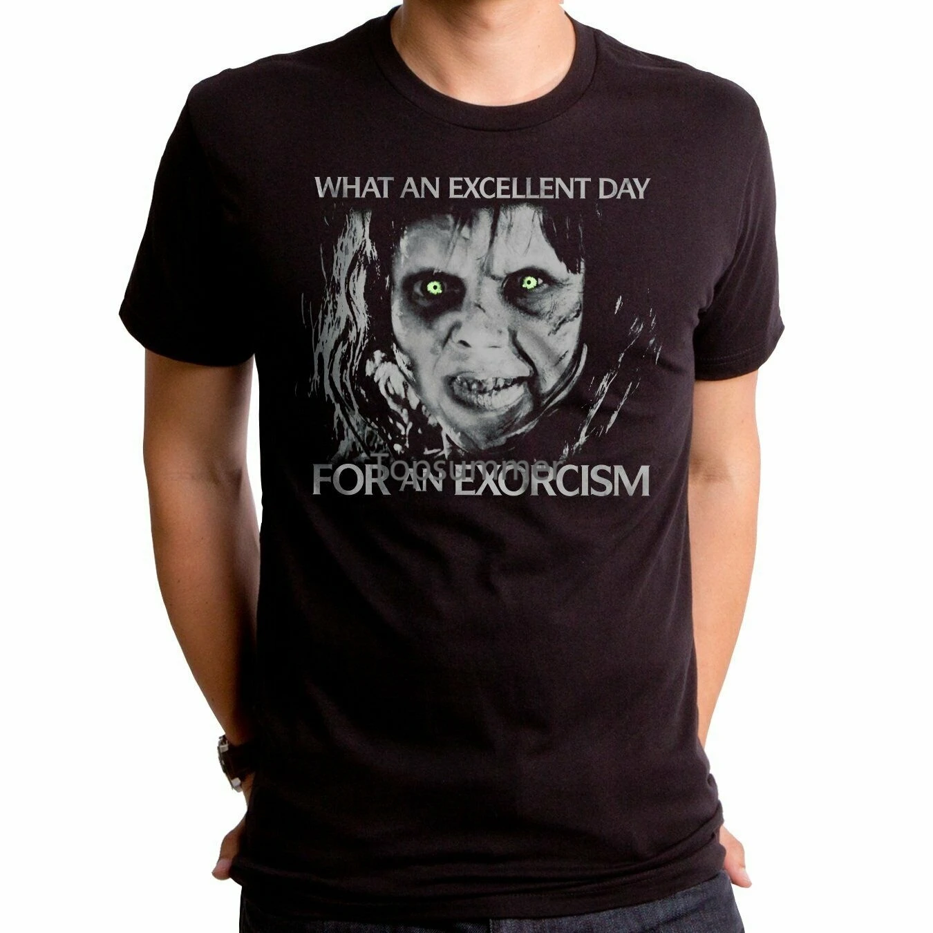 

Authentic The Exorcist Day Slim-Fit T-Shirt S M L Xl New