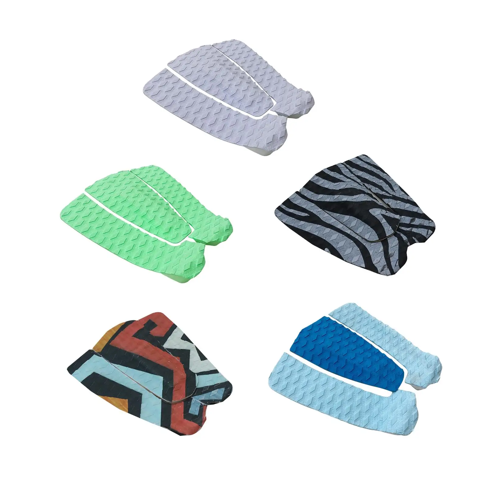 

3x Surfboard Traction Pad Surfboards Pads Self Sticky Premium Non Slip Deck Tail