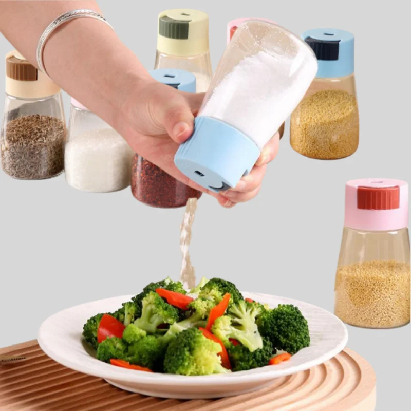 Kitchen Press-type Quantitative Salt Shaker Control Salt Shaker Can Sprinkle To Measure The Seasoning Box