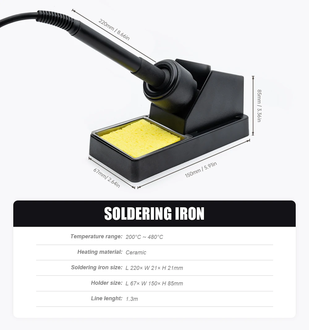 Soldering Station 60W Adjustable Temperature Anti-static 110V 220V Welding Stati