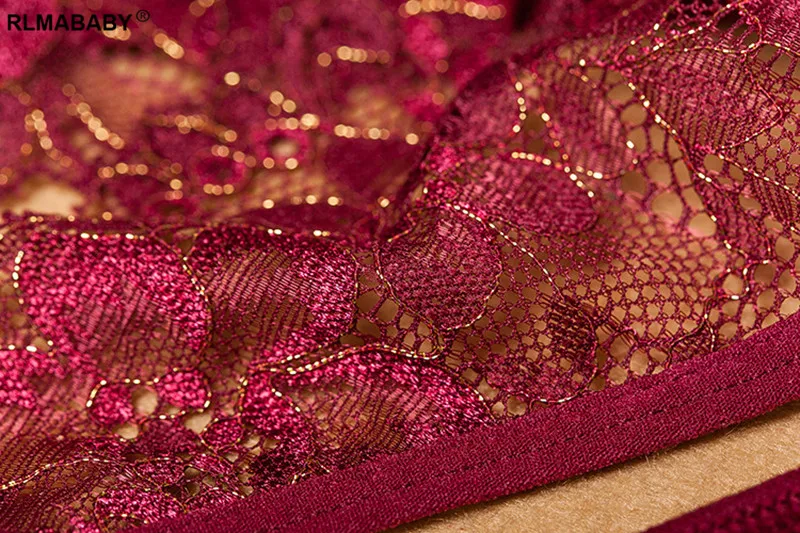 Sexy Women Temptation Bandage Underwear Thong Fashion Hot Lace Embroidery Floral Panties See Through Lingerie G-String Briefs · v2