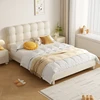 Nordic Modern Childrens Bed Girls White Comferter Loft Bed Princess Luxury Cama Infantil Bedroom Furniture 1