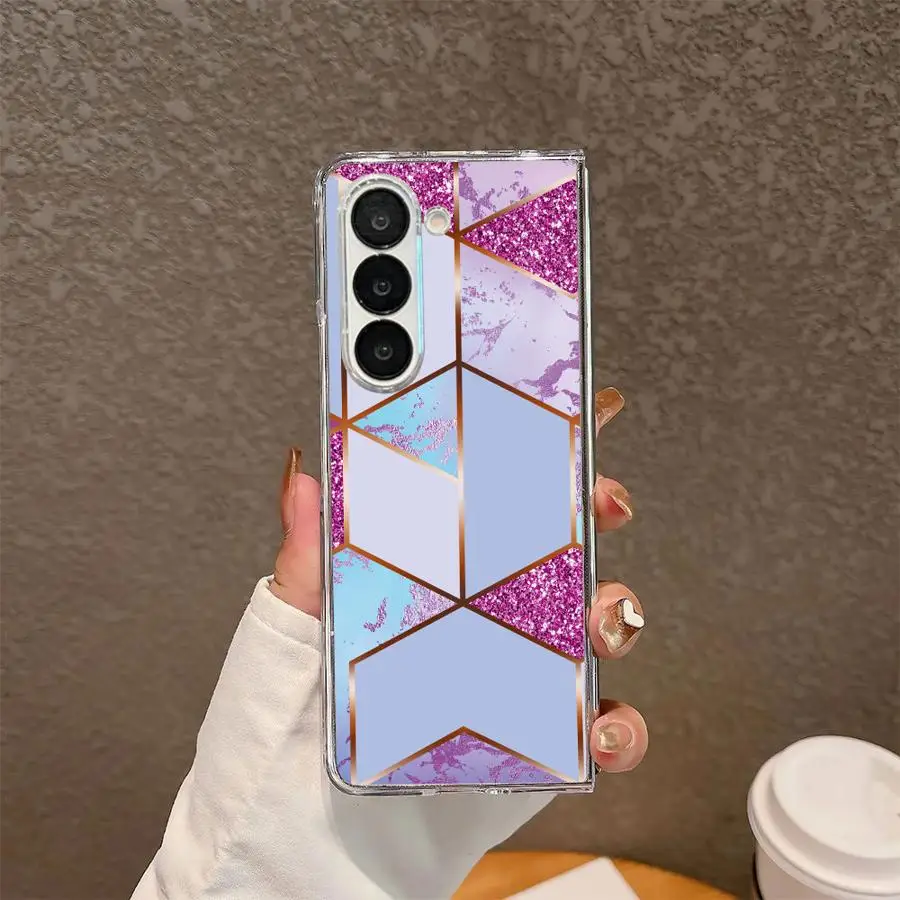 Transparent Soft Marble Phone Cover Case