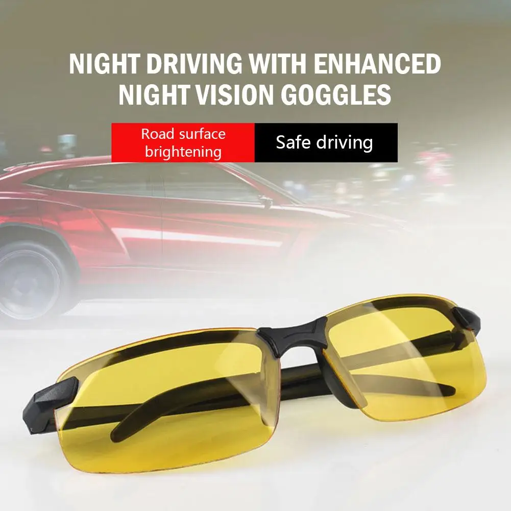 Night Vision Glasses Men Sunglasses Anti Night Sport Eyewear and Men Driver UV Fishing Day Outdoor Goggles Women B3P8