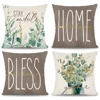 Spring Bohemia Style Geometry Pillowcase Sweet Home Geometry Flower Design Cushion Cover For Family Home Sofa Spring Decor 45x45 2