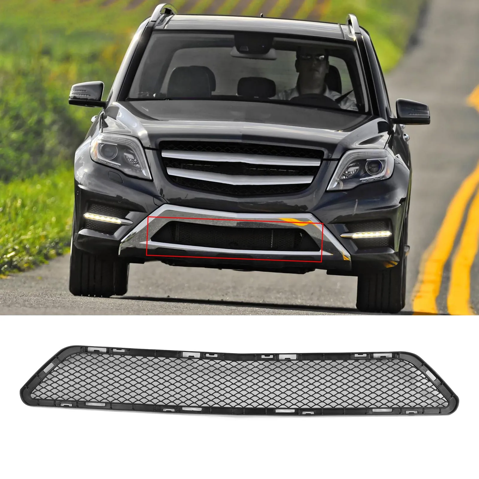 

Front Bumper Lower Grille 2048857823 Lower Bumper Grille Trim Replacement For Benz GLK‑Class