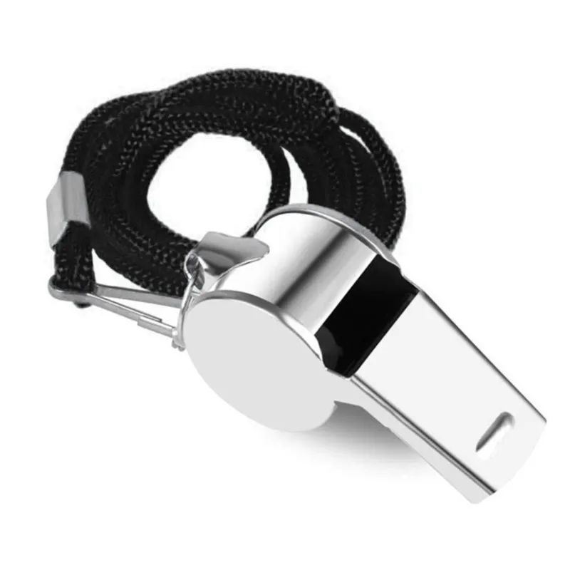 Premium Referee Whistles With Rope Extra Loud Sports Whistle Loud Crisp Sound Whistle For Competition Training