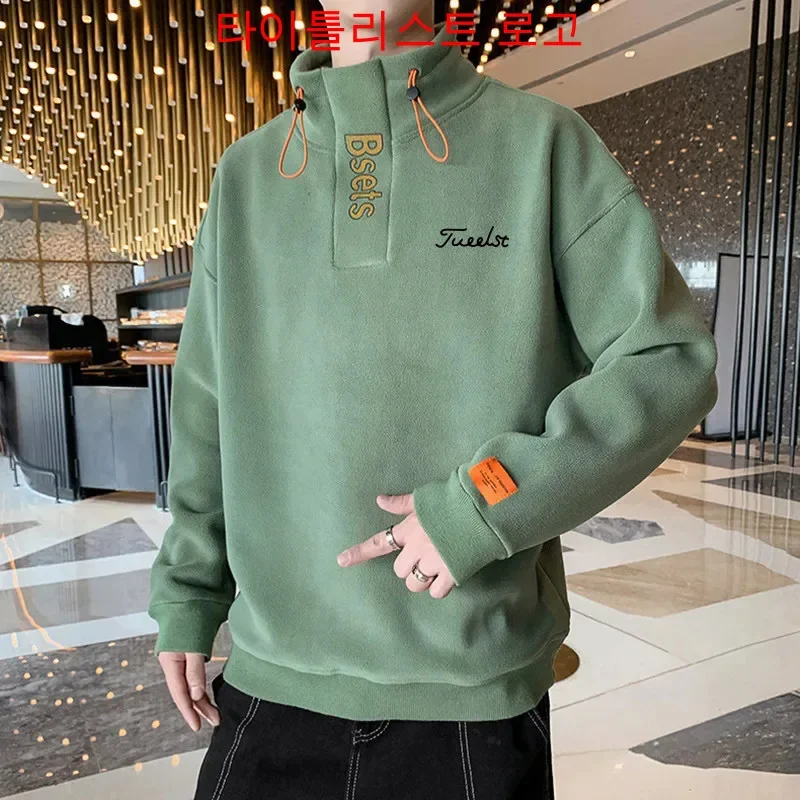 

Brand Titlesit Golf Wear Men Winter New Luxury Brand Fluffy Fleece and Thickened Warm Casual Coat Men's Windbreaker Golf Jacket