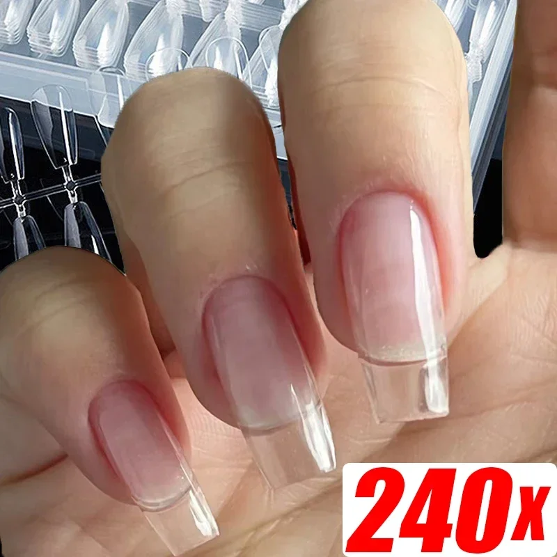 Transparent ABS Nail Extension Tips for DIY Nail Art