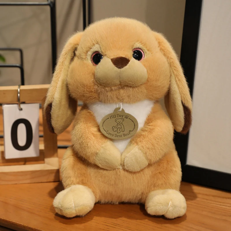 Soft Plush Bunny Rabbit Stuffed Animal Toy with Floppy Ears Cute Huggable Pillow Comfortable Gift for Kids Adults Boys Girls