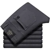 New Spring Autum Men's Casual Pants Made of Pure Cotton Elastic Slim Fit Straight Leg Small Leg Pants for Men's Casual Pants