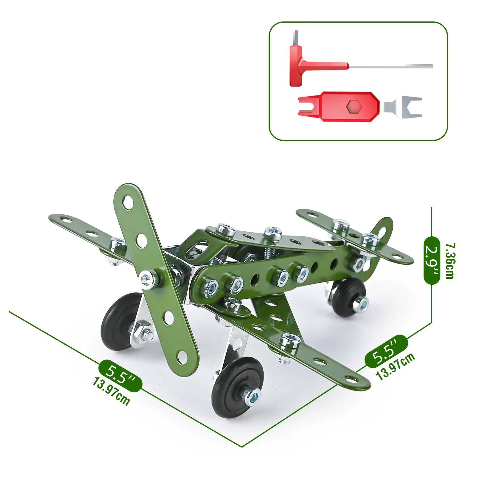 4in1 금속 항공기 조립 블록 모델 자동차 트럭 탱크 세트 나사 블록 DIY 조립 장난감 3D 금속 엔지니어링 차량 키트 선물