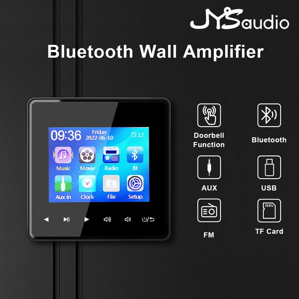 Petit amplificateur mural Bluetooth Smart Home Audio avec écran tactile  Pour système d'enceintes - Chine Amplificateur mural et amplificateur  Bluetooth prix