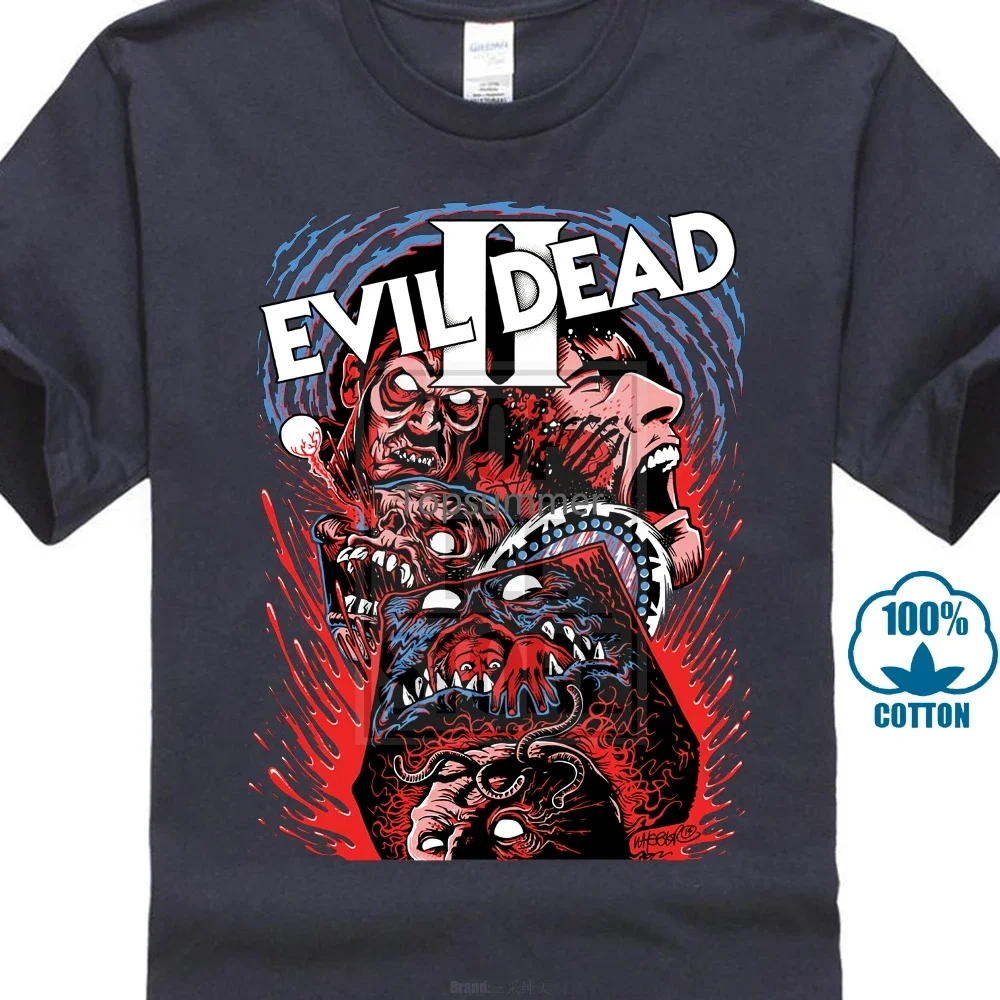 

Evil Dead 2 Movie Mens T Shirts Men Streetwear 2019 Tshirts 3D Print T Shirt 100% Cotton T-Shirt Tops For Man